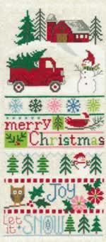 Merry Christmas Sampler - Cross Stitch Pattern