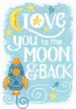 Love You to the Moon - Cross Stitch Pattern