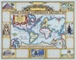 Wonders of the Ancient World Map - Cross Stitch Pattern