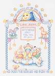 I See the Moon Birth Announcement - Cross Stitch
