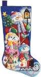 Winter Fun Stocking - Cross Stitch Pattern