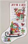 Snow Much Fun Stocking - Cross Stitch 