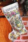 Gardeners Christmas Stocking - Cross Stitch 