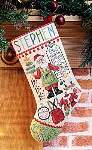 Santa Stuff Stocking - Cross Stitch Pattern