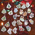 24 Festive Ornaments - Cross Stitch Pattern
