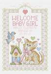 Welcome Baby Girl - Cross Stitch Pattern