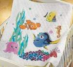 Nemo and Friends Baby Quilt - Cross Stitch Pattern