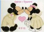 Mickey and Minnie Wedding - Cross Stitch Pattern