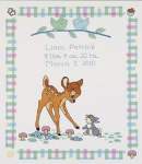 Bambi Birth Announcement - Cross Stitch Pattern