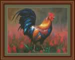 Colourful Rooster - Cross Stitch Pattern