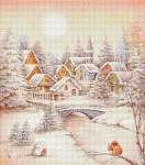 Snow Village - Cross Stitch Pattern