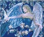 In Blue - Cross Stitch 