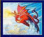 Red Dragon - Cross Stitch Pattern