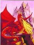 Fire Dragon - Cross Stitch Pattern