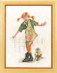 Pippi Longstocking - Cross Stitch 