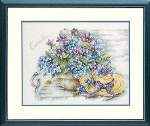 Garden Interlude (Hydrangea) - Cross Stitch