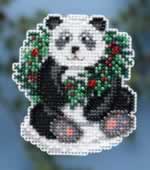 Holiday Panda - Cross Stitch 