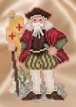 Genoa Santa - Cross Stitch Bead Kits
