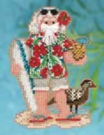 Hawaii Santa - Cross Stitch Bead Kits