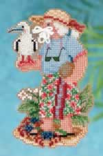Christmas Island Santa - Cross Stitch Bead Kits
