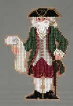 Williamsburg Santa - Cross Stitch Bead Kits
