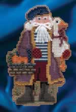 Joyeux Noel Santa - Cross Stitch 