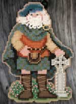 Celtic Scotland Santa - Cross Stitch Bead Kits