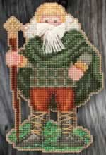 Celtic Ireland Santa - Cross Stitch Bead Kits