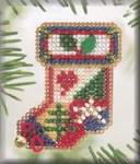 Holly Stocking - Cross Stitch Bead Kits