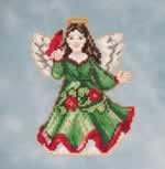 Angel with Cardinal - Cross Stitch Bead Kits
