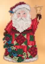 Glad Tidings Santa - Cross Stitch 