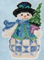 Evergreen Snowman - Cross Stitch Bead Kits
