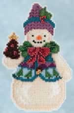 Pinecone Snowman - Cross Stitch Bead Kits