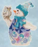 Snowy Owl Snowman - Cross Stitch Bead Kits