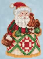 Early Morning Santa - Cross Stitch Bead Kits