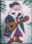 Mandolin Santa - Cross Stitch 