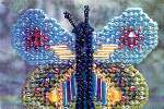Butterfly Pin - Cross Stitch Bead Kits