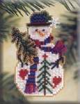 Pine Tree Snow Charmer - Cross Stitch Bead Kits
