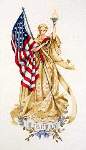 The Lady of the Flag - Cross Stitch Pattern