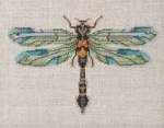 Emerald Dragonfly - Cross Stitch Pattern