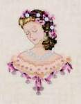 Portrait of Caroline in Pink - Cross Stitch Pattern