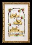 Three French Hens - Cross Stitch Pattern