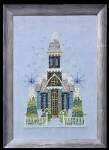 Little Snowy Blue Church - Cross Stitch Pattern