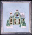 Little Snowy Green Cottage - Cross Stitch Pattern