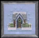 Little Snowy Gray Cottage - Cross Stitch Pattern