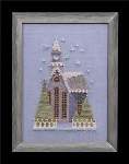 Little Snowy Lavender Church - Cross Stitch Pattern