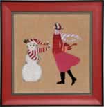 Red Winter Gift - Cross Stitch Pattern