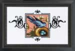 Blue Monarch Flycatcher - Cross Stitch