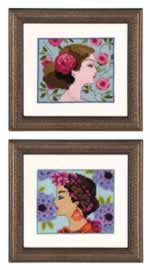 Bella Rose & Bella Hydrangea - Cross Stitch Pattern