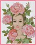 Lady of the Rose - Cross Stitch Pattern